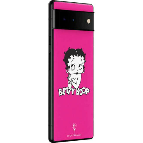 Betty Boop Pink Background Google Pixel 6 Skin